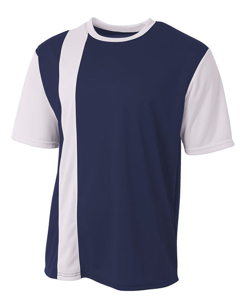 A4 Youth Legend Soccer Jersey (NB3016), Color 'Navy/White'